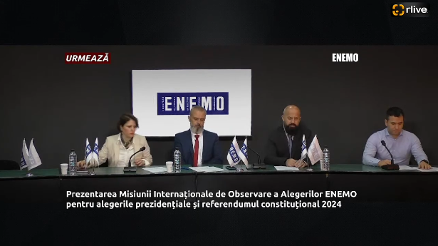 Conferință de presă cu genericul: „Prezentarea Misiunii Internaționale de Observare a Alegerilor ENEMO pentru alegerile prezidențiale și referendumul constituțional 2024”